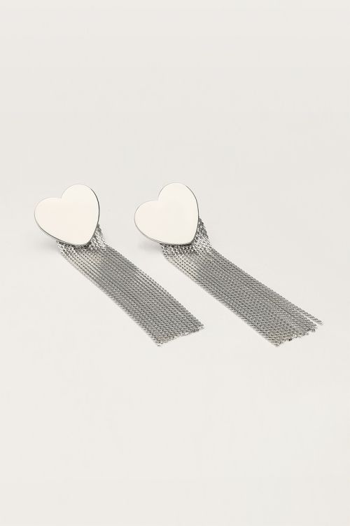 Starry oorhangers met hart en koordjes