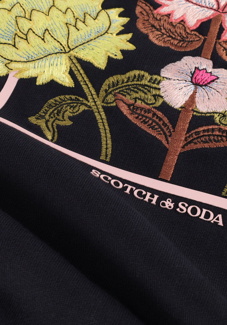 SCOTCH & SODA zwarte scotch & soda sweater 168143-22-fwgm-d40