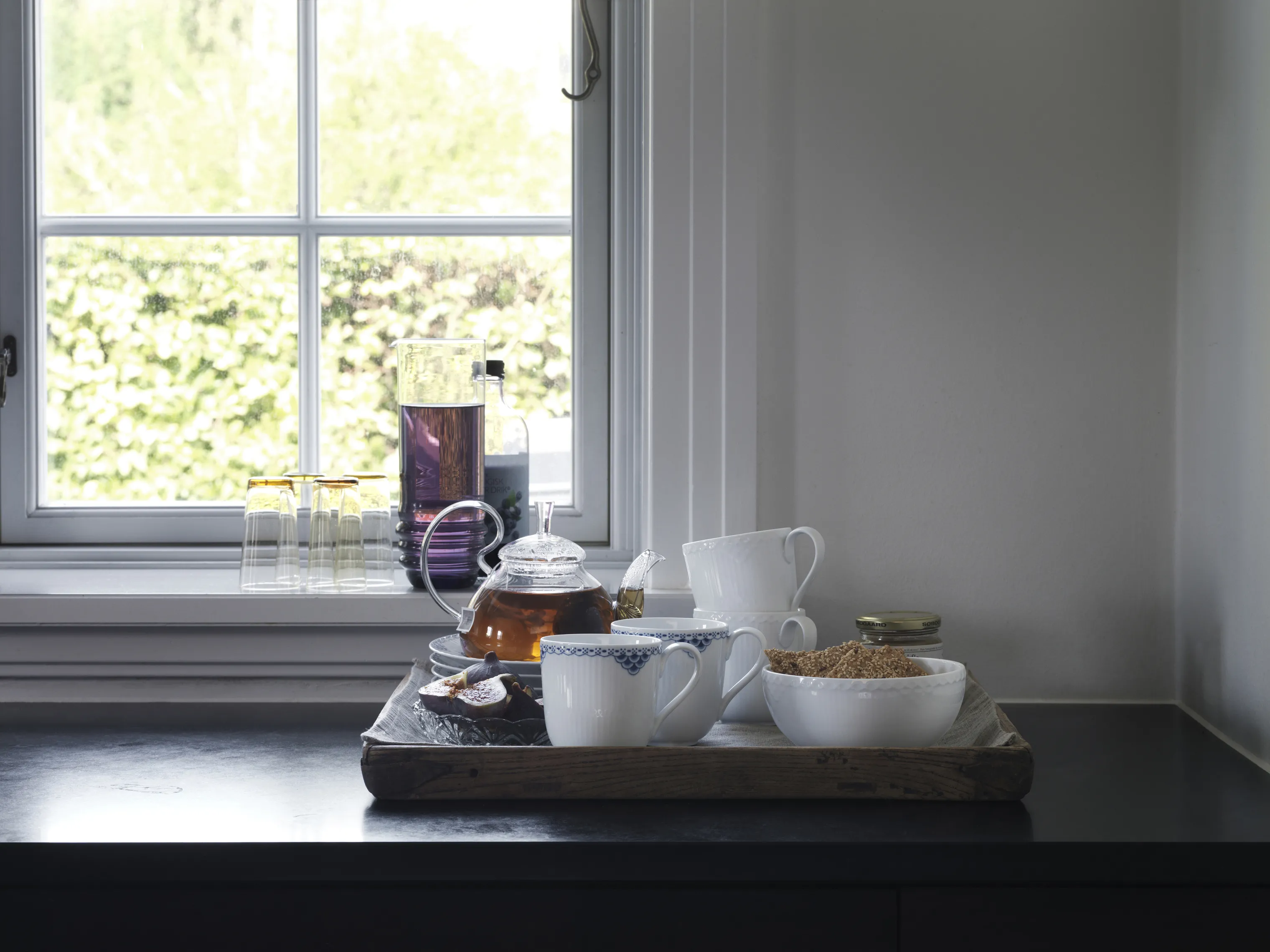 Royal Copenhagen Hvid Halvblonde Krus - 2 stk.