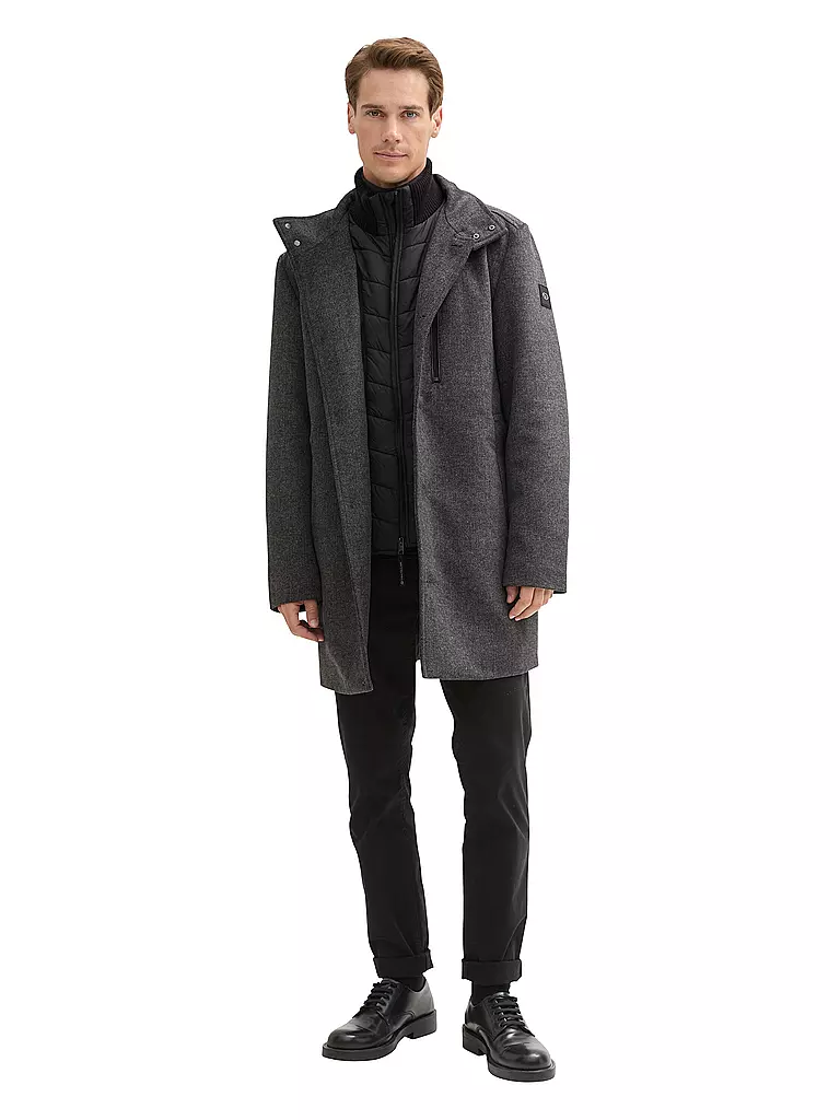 TOM TAILOR Mantel grau