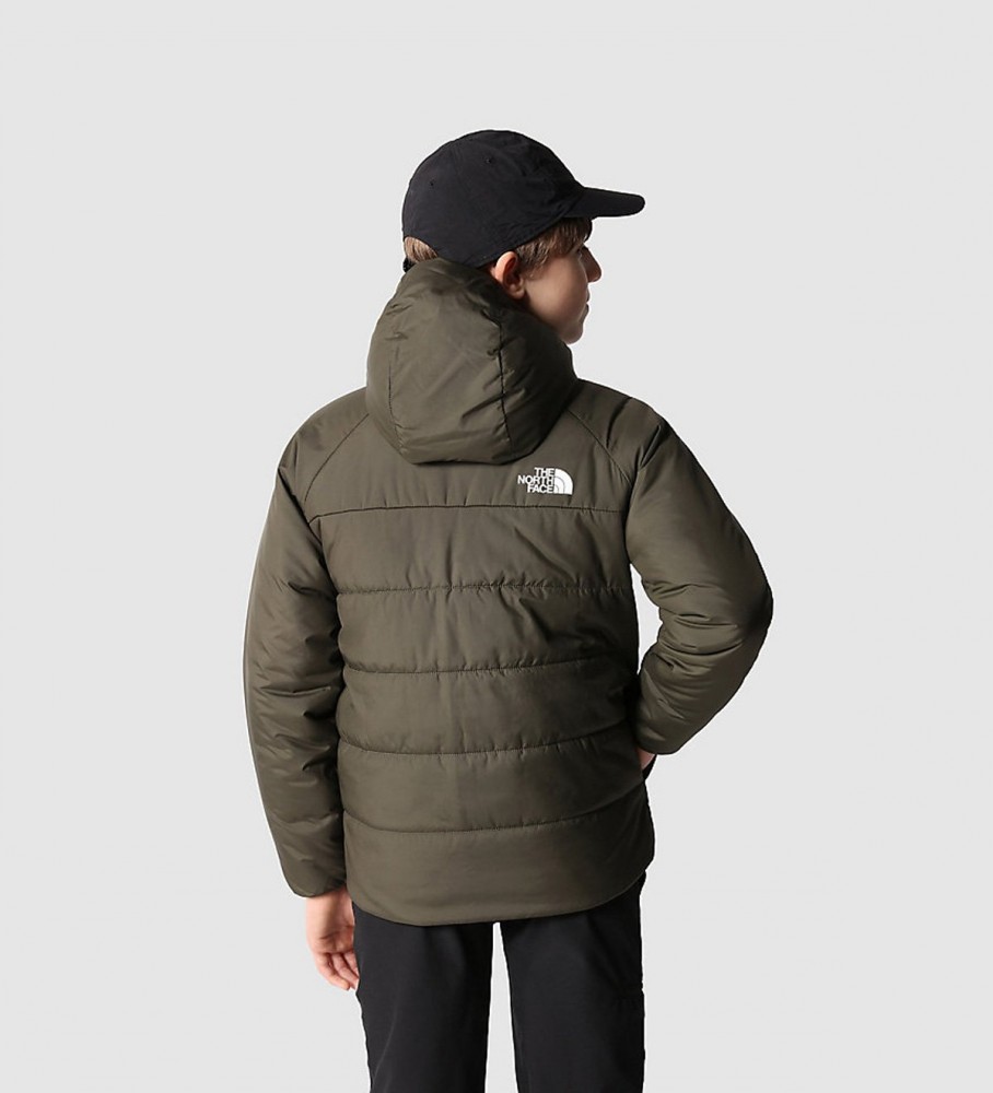 Casaco reversível The North Face, verde/preto para filhotes