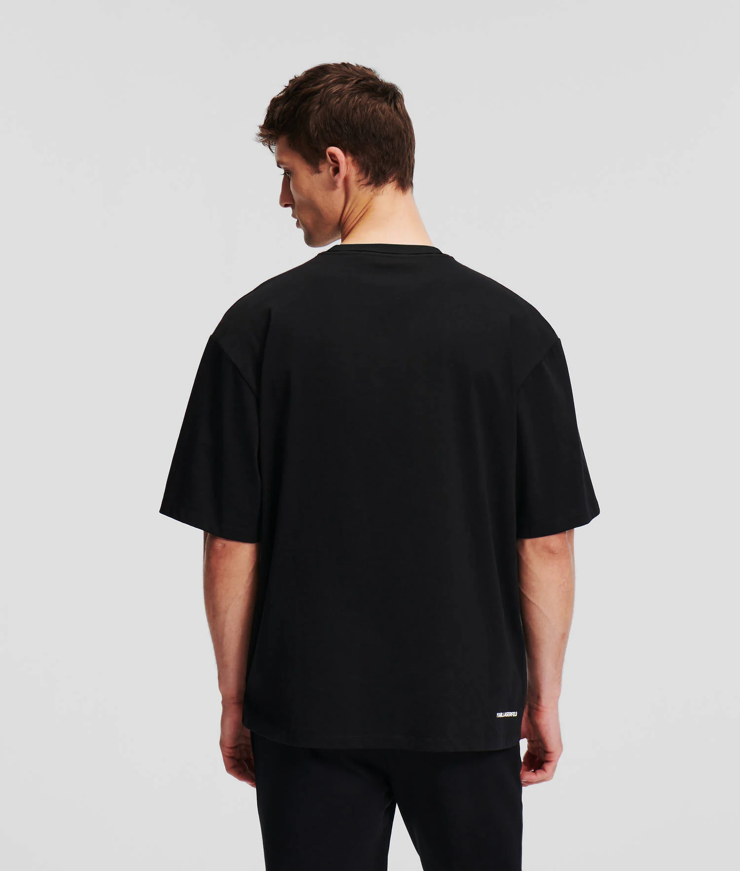 T-SHIRT AVEC EMPIÈCEMENT K/IKONIK À L'EFFIGIE DE KARL