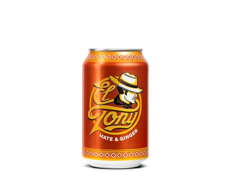 El Tony Mate Mate & Ginger 24 x 0.33 l Natürlicher Wachmacher auf Mate-Basis mit Ingwer