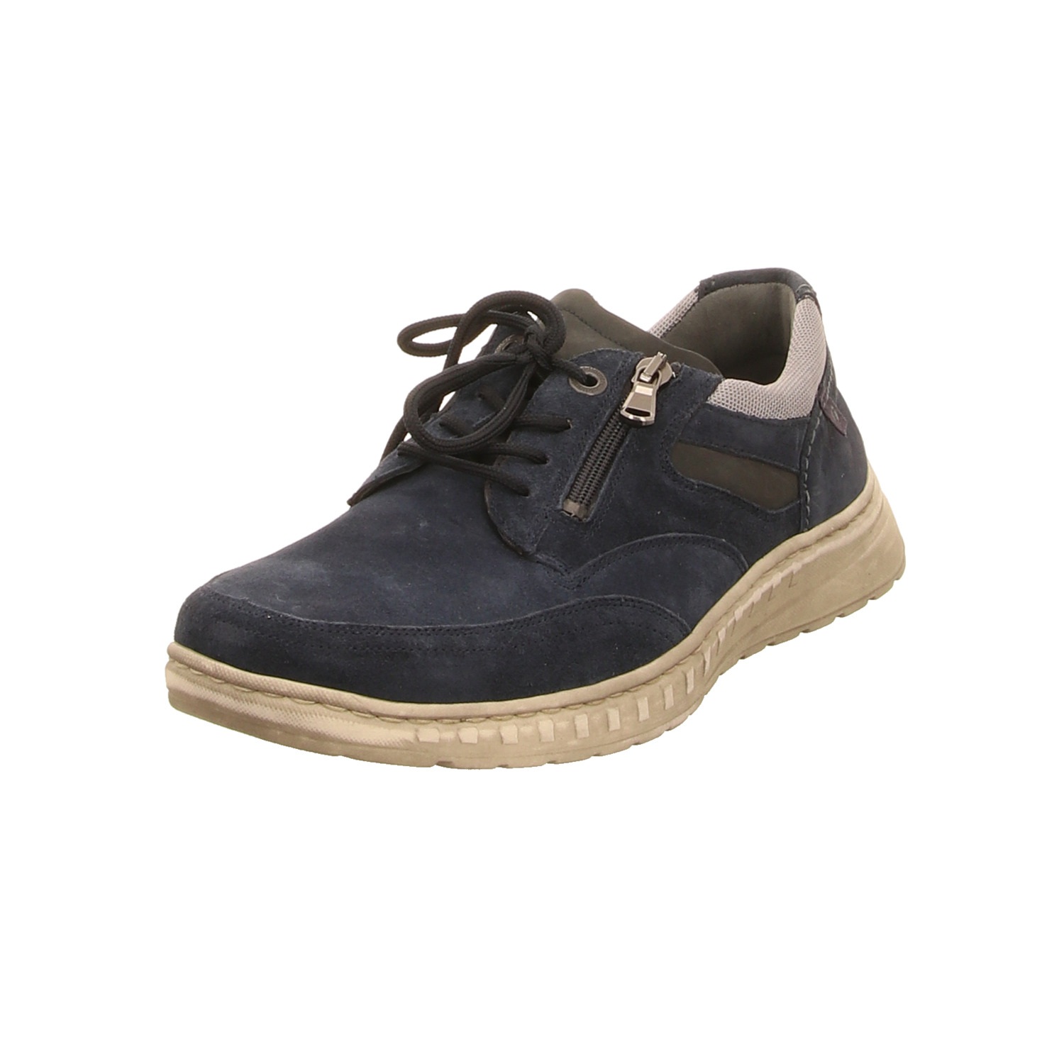 Waldläufer Schnürhalbschuh blau