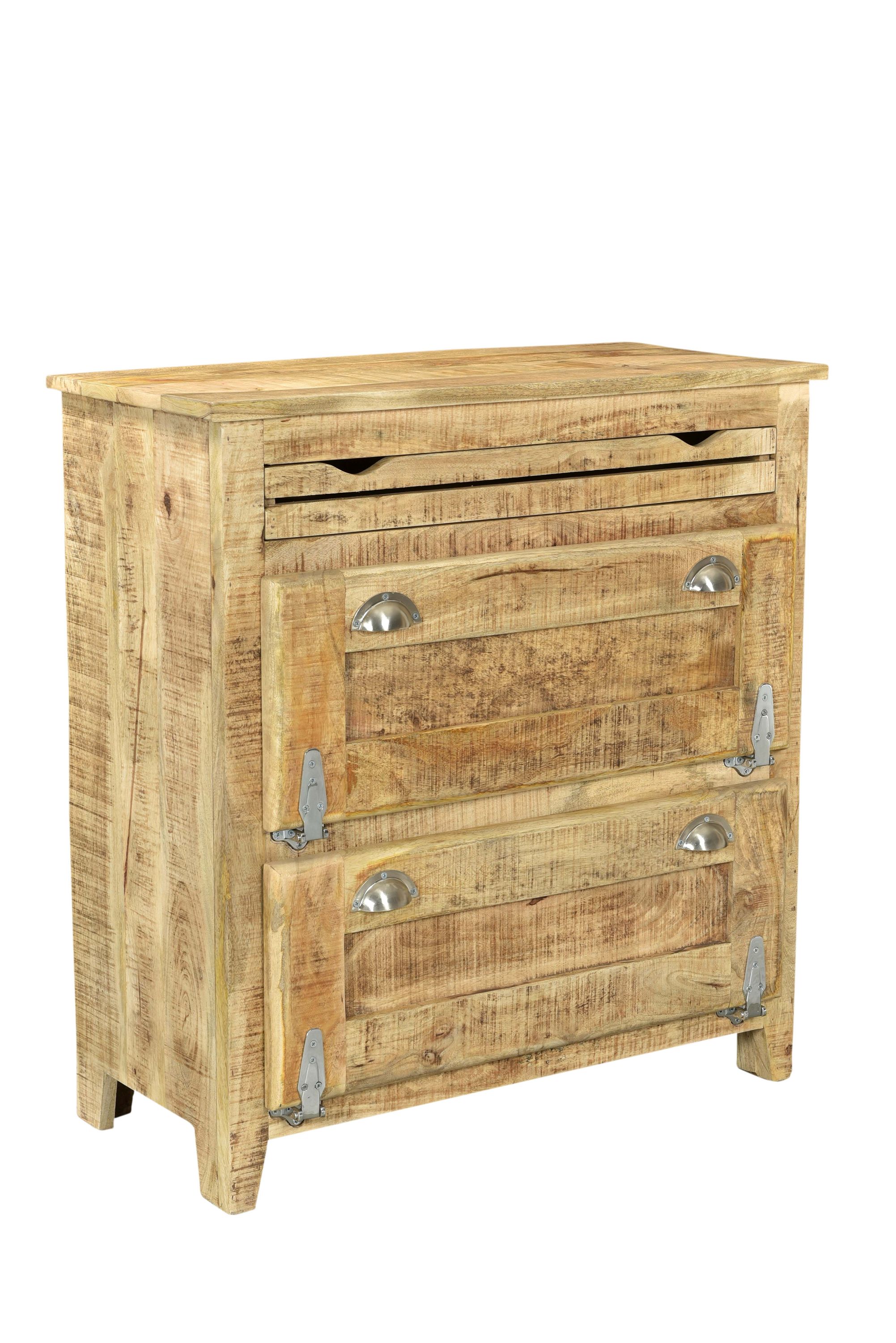 Schuhschrank Frigo Mangoholz Schuhkommode Schuhablage Schuhregal Schuhkipper