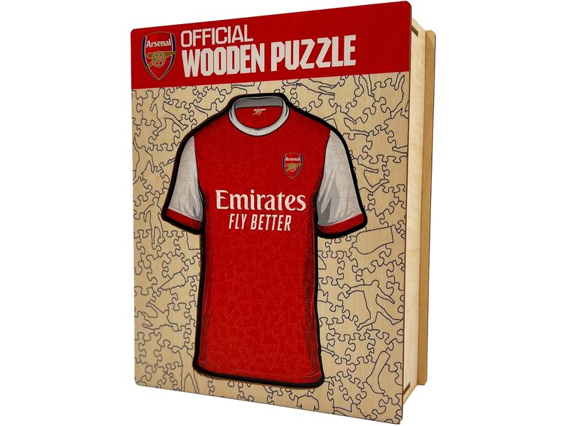 Iconic Puzzle Arsenal FC – Trikot Offizielles Holzpuzzle, Grösse M
