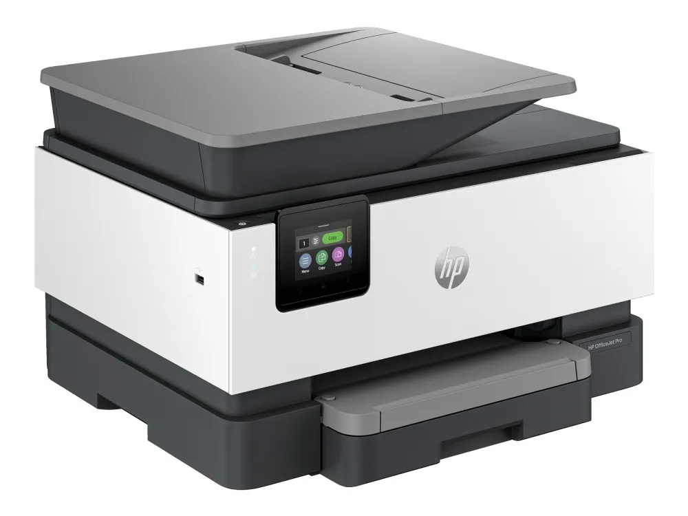 HP Officejet Pro 9122e All-in-One - Multifunktionsprinter - farve - blækprinter - Legal (216 x 356 mm) (original) - A4/Legal (medie) - op til 21 spm (kopiering) - op til 22 spm (udskriver) - 250 ark - 33.6 Kbps - Wi-Fi(ac), LAN, USB 2.0, USB 2.0 vært
