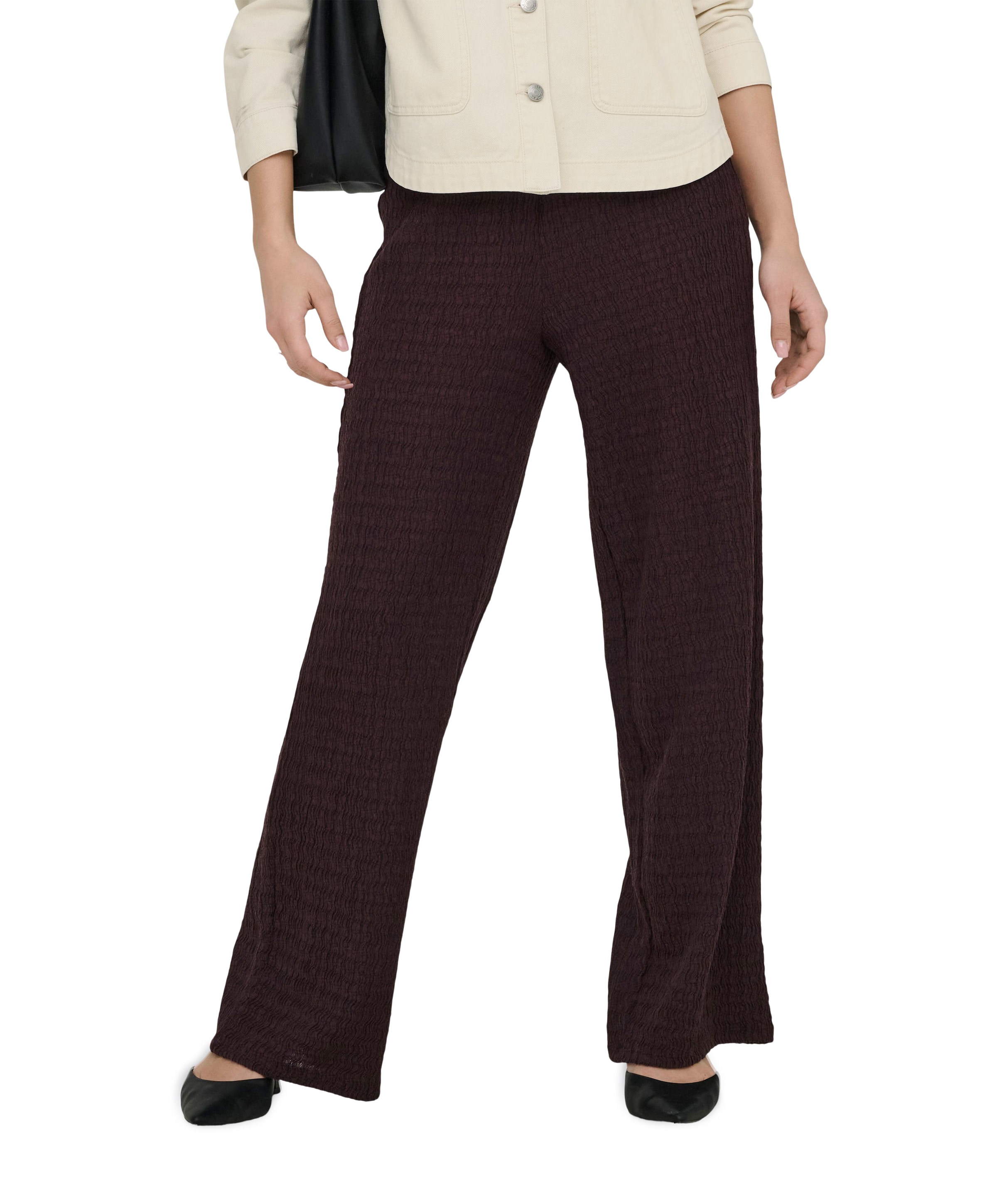 Only ONLILSE STRUCTURE JRS NOOS dames broek bruin