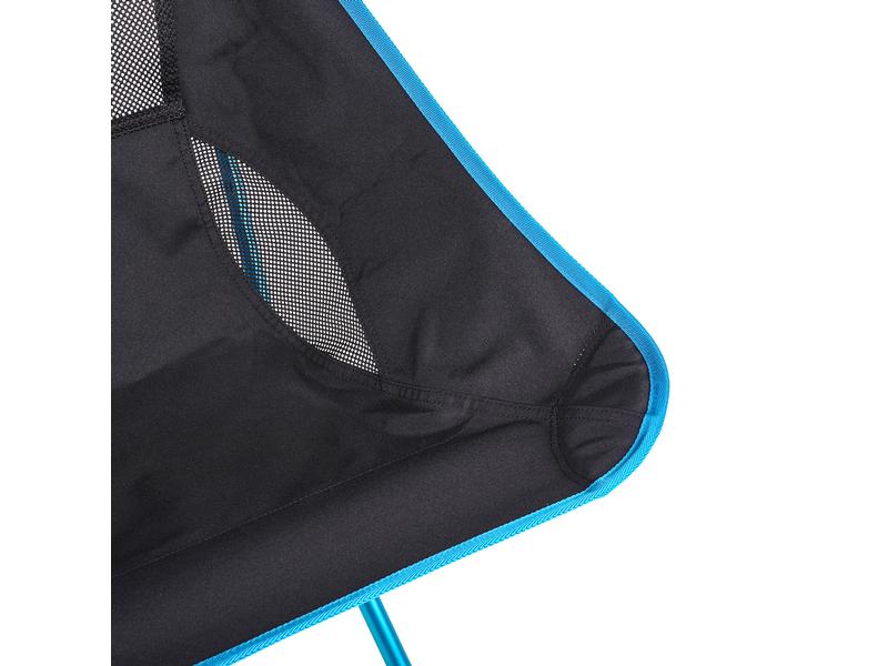 HELINOX Campingstuhl Beach Chair Black/Cyan Blue Campingstuhl
