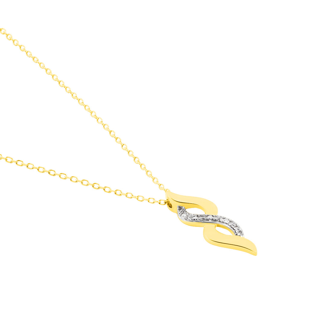 Collier Ilarione Or Jaune Diamant