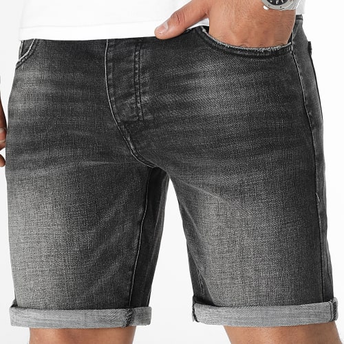 Short Jean 0206 Denim Noir