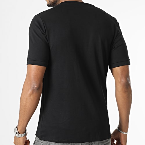 Tee Shirt Poche Noir Bleu Clair