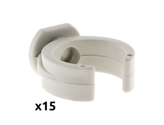 ZENITECH - Accessoire antenne Lot de 15 clips ø25 mm sans chevilles