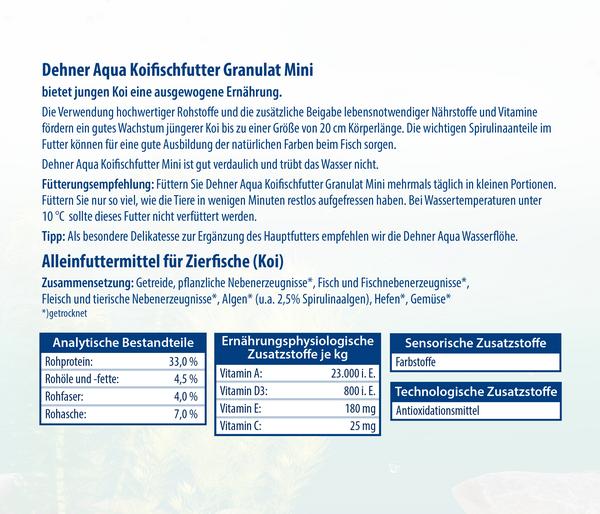 Dehner Aqua Koifischfutter Granulat Mini