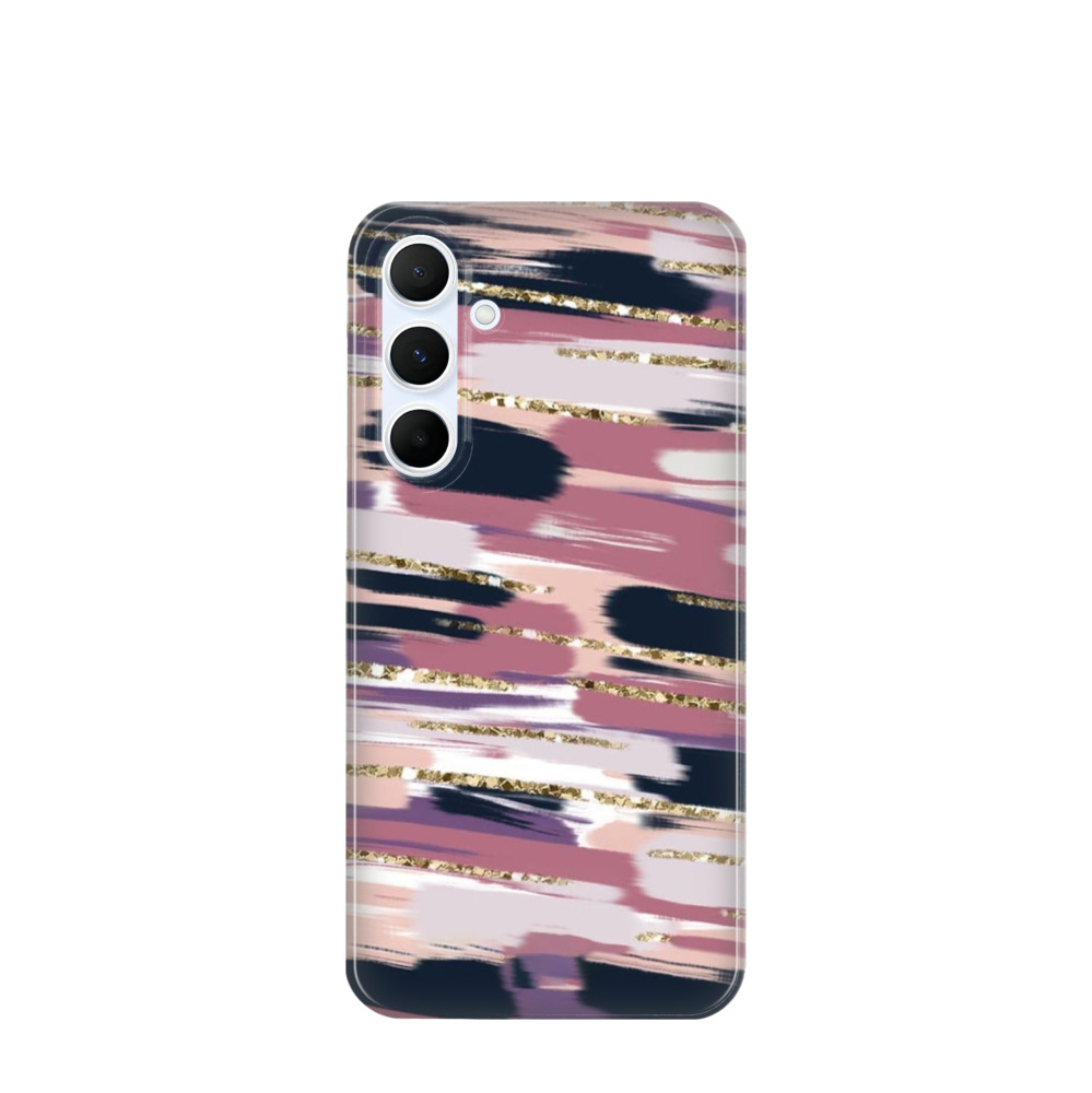 Samsung Galaxy A55 Kunststoff Hülle Pastell und Glanz - Rosa