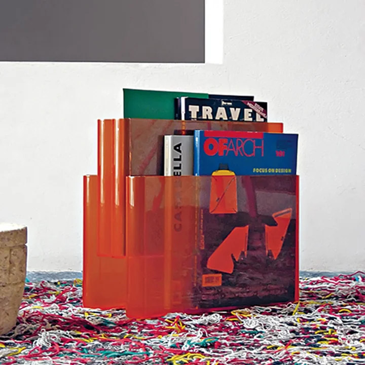 Kartell - Zeitschriftenständer mit vier Taschen, anthrazit