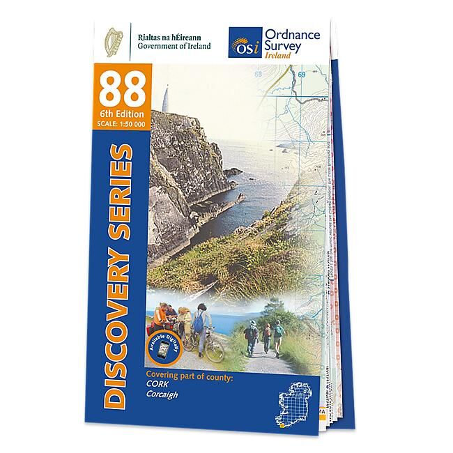 ORDNANCE SURVEY - 88 CORK IRLANDE 1 50 000