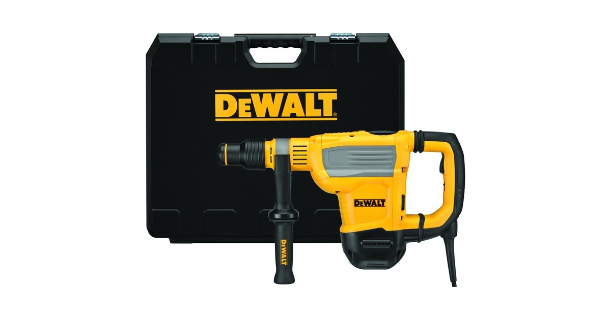 DEWALTD25614K-QS SDS-MAX Combihamer 1350W boorhamer  (Geel/zwart, Incl. draagkoffer)