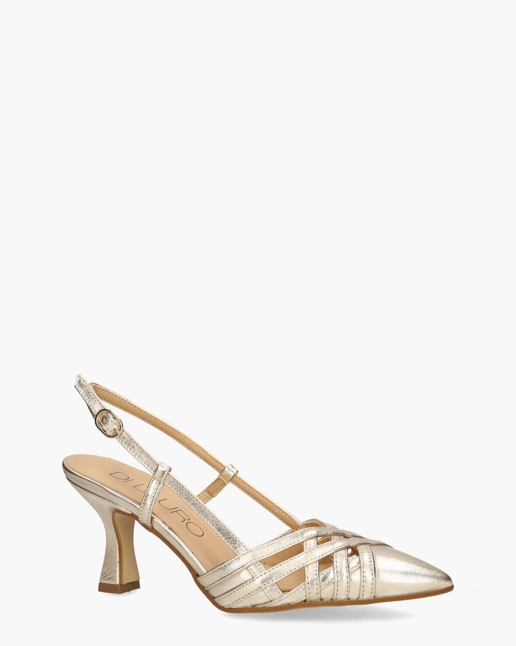 Di Lauro Romaisa Goud Dames Slingbackpumps