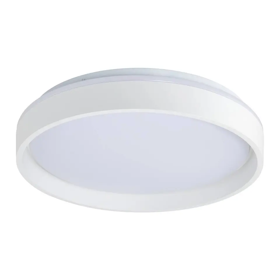 Plafonniere Claus LED - wit metaal/kunststof - 7,5xØ39 cm
