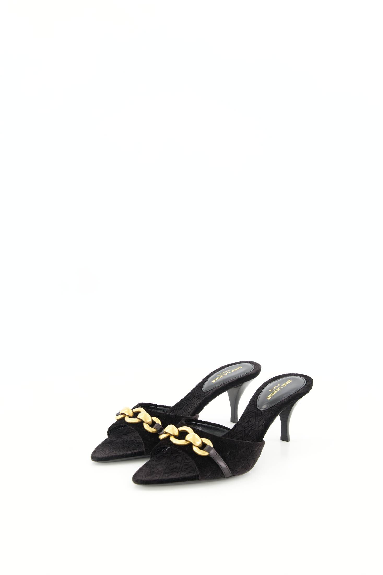 Saint Laurent| Damen Peeptoe-Pantoletten LE MAILLON MULES