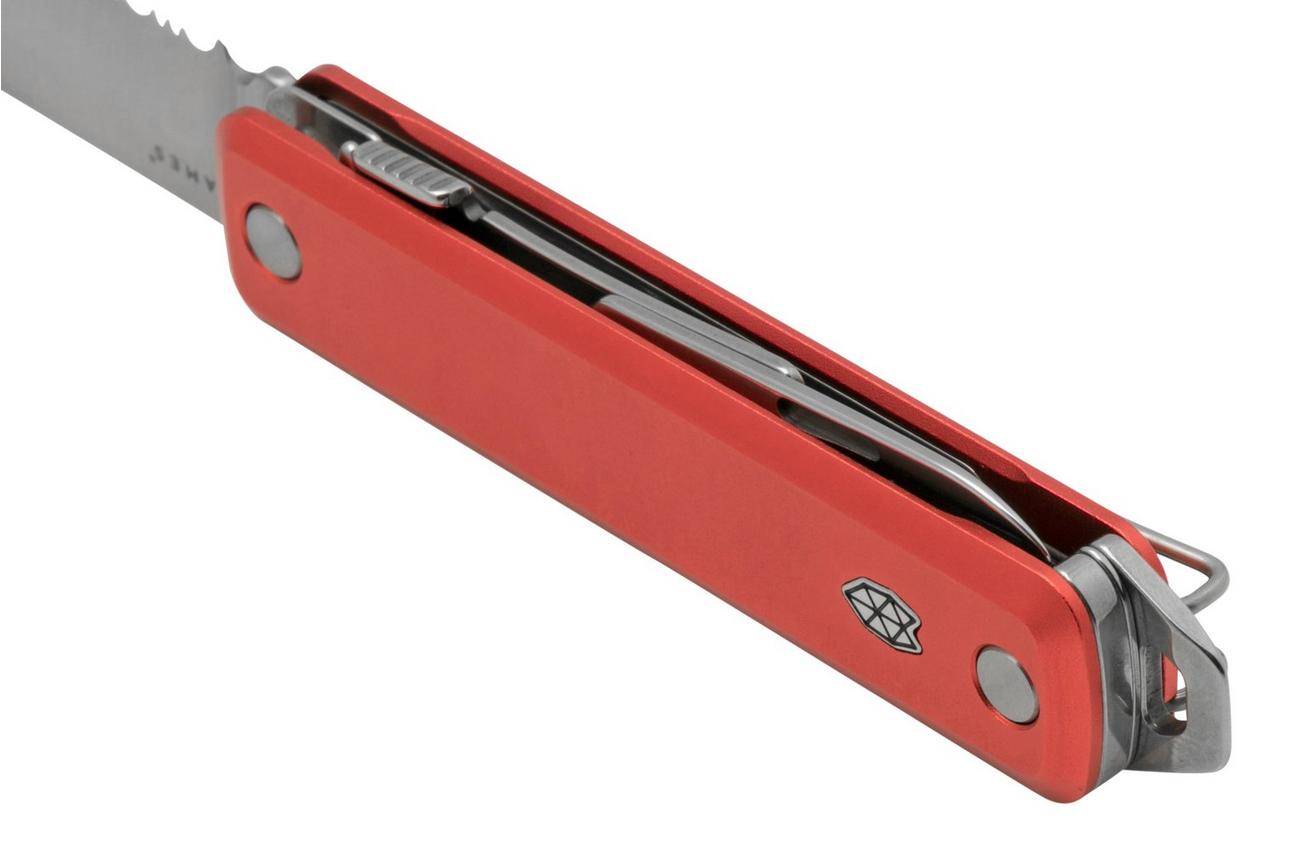 The James Brand The Ellis Scissors, Coral, Aluminum Serrated, zakmes