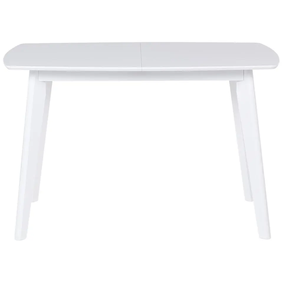 SANFORD - Uitschuifbare eettafel - Wit - 80 x 120/160 cm - MDF
