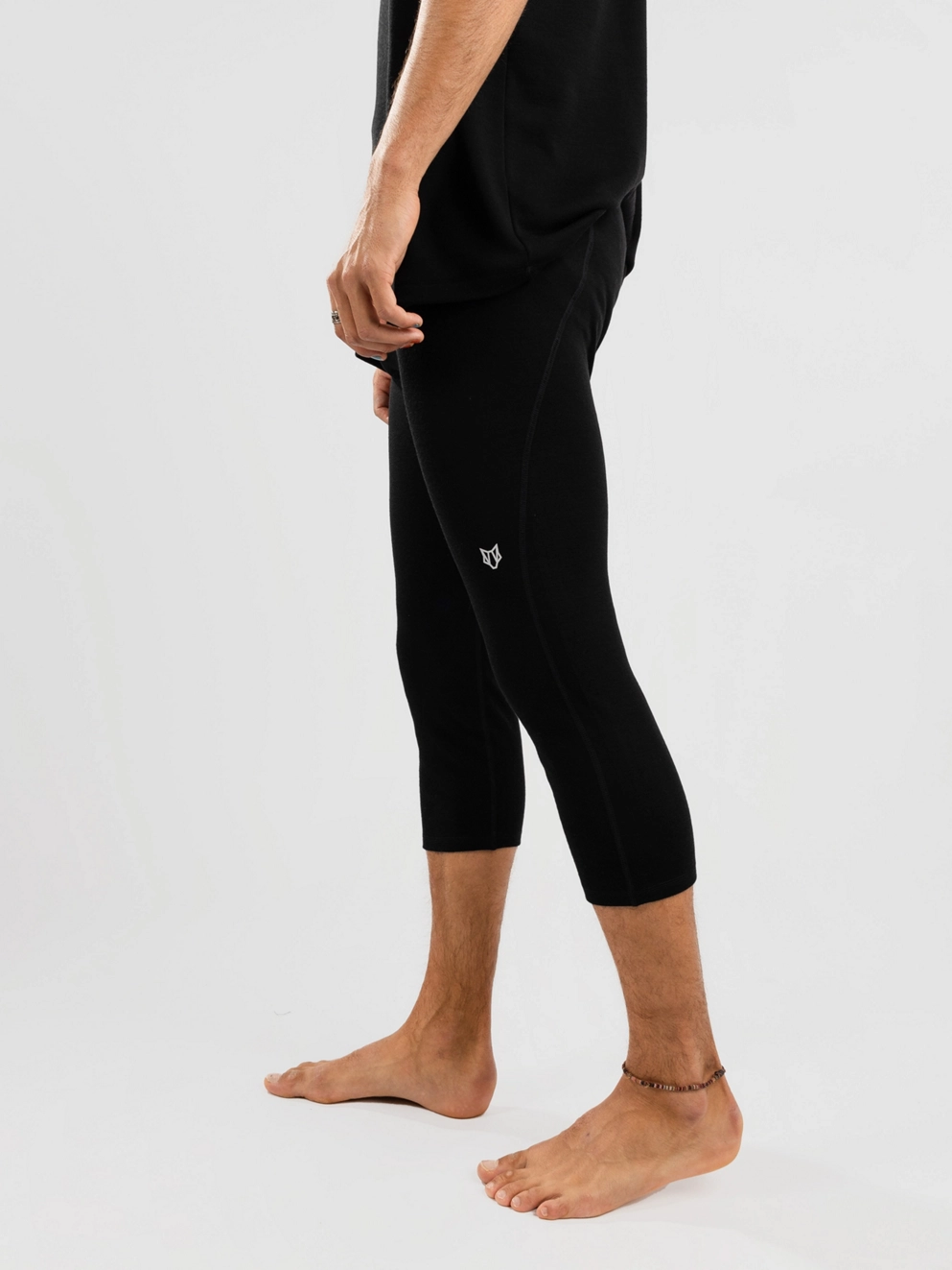Woolf Merino Roni 3/4 Base Layer Bottoms black