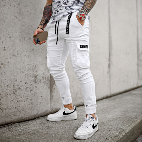 Pantalon Cargo 929 Blanc