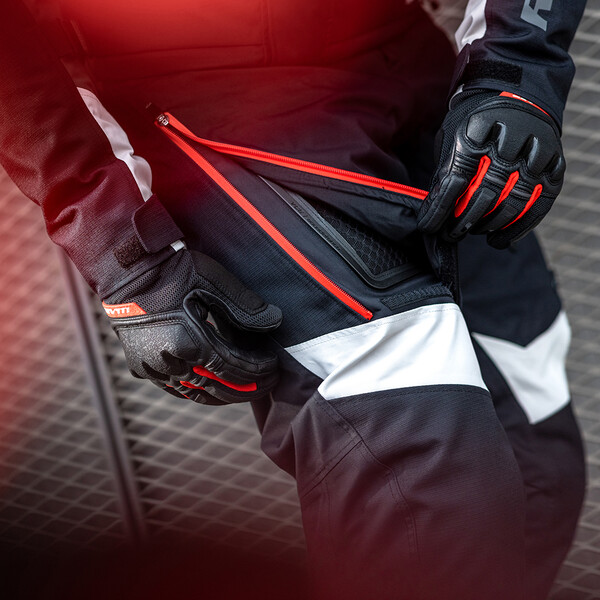 Rev'it - Pantalon Horizon 3 H2O Noir / Gris Clair / Rouge
