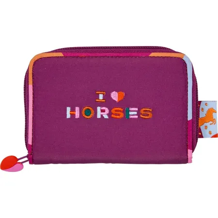 Die Spiegelburg Portmonee - I LOVE HORSES (fuchsia)