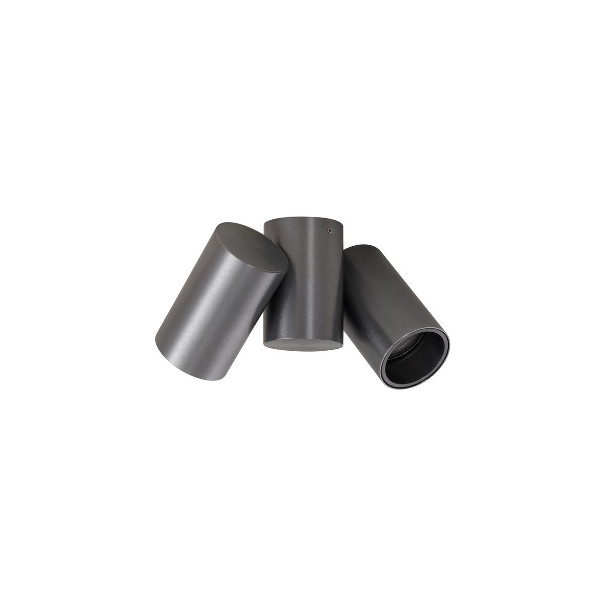 Design opbouwspot gunmetal GU10 50mm 2-lichts kantelbaar - Michael