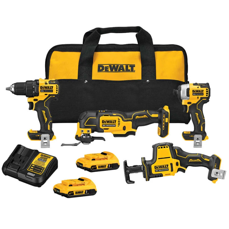 DCK489D2 ATOMIC 20V Max Brushless 4-tool Kit