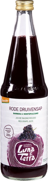 Luna E Terra Rood-Druivensap (700 ml)