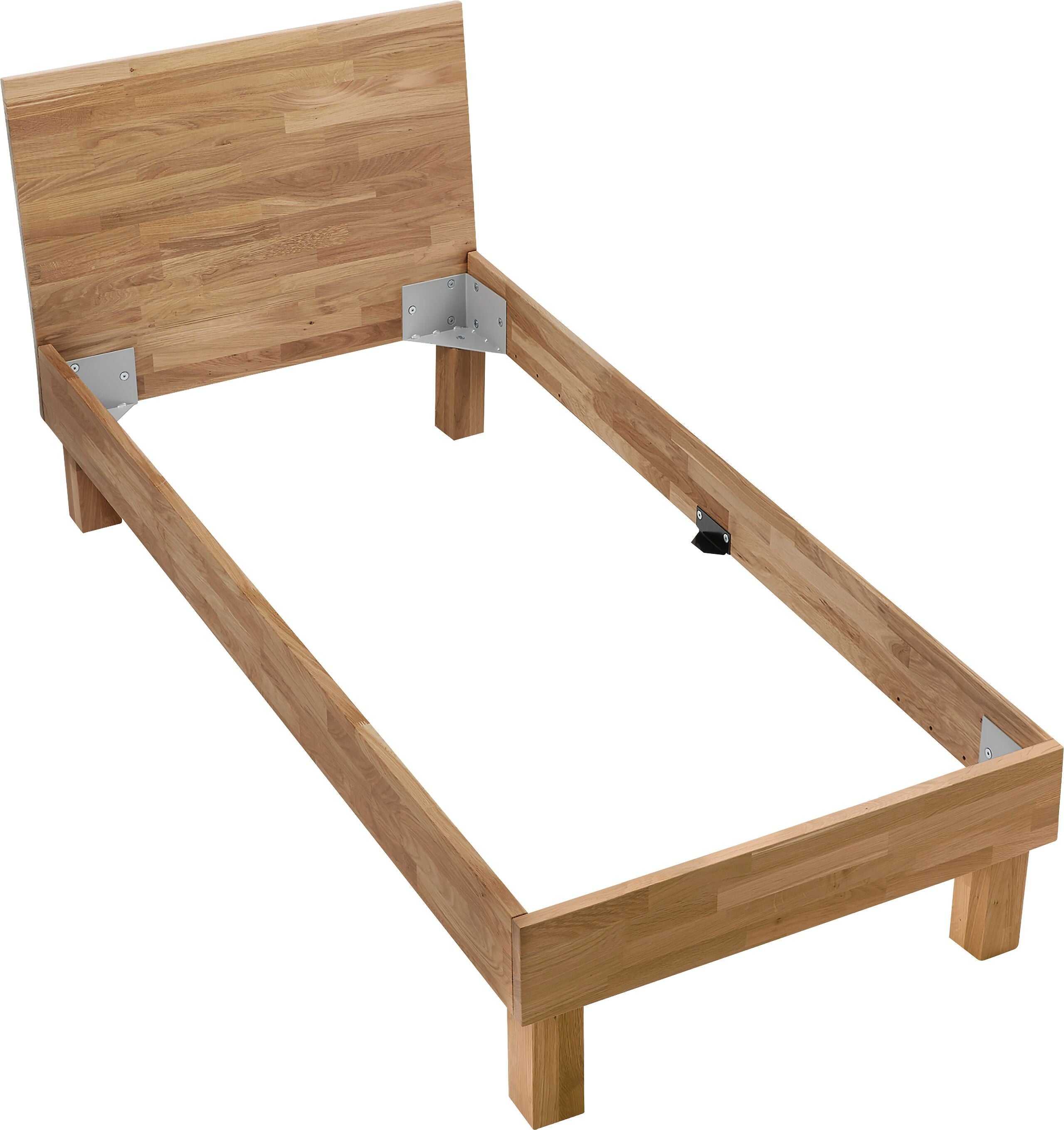 CARA Bett - Eiche / B: 90.0 cm x T: 200.0 cm