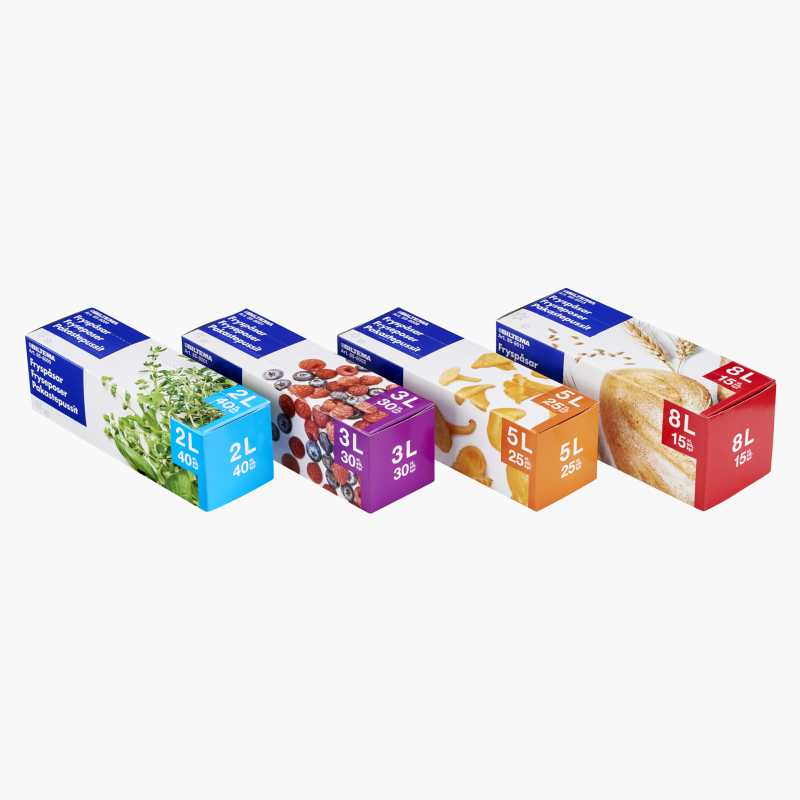 Fryseposer, 2 liter, 40-pk.