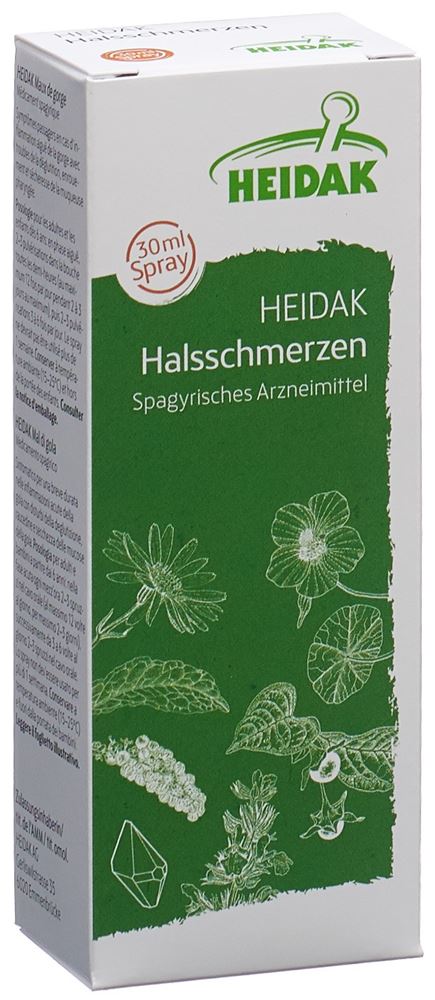 HEIDAK Halsschmerzen<br>30 ml, Flasche, Spray zur Anwendung in der Mundhöhle, Lösung