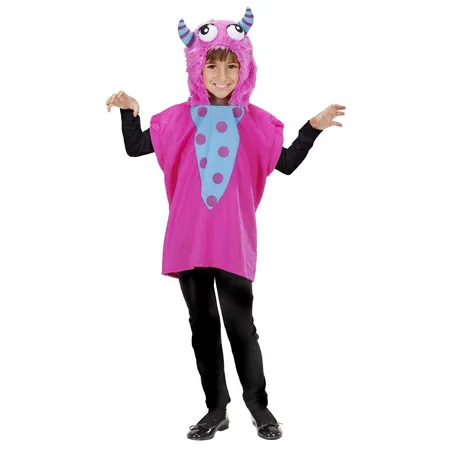 Widmann 9299K Kinderkostüm Monster pink, Größe 113 / 134, sortiert