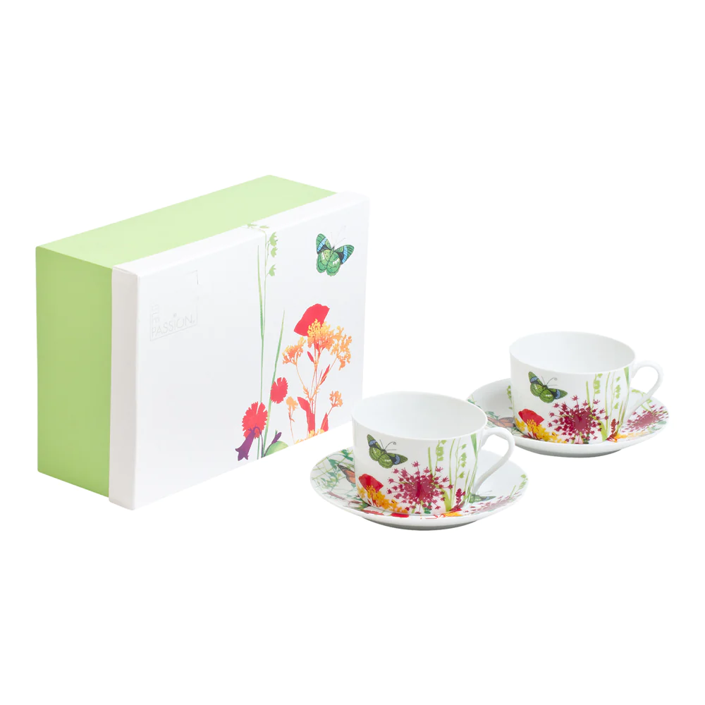 Coffret de 2 tasses et sous-tasses Tutti Fiori Table passion