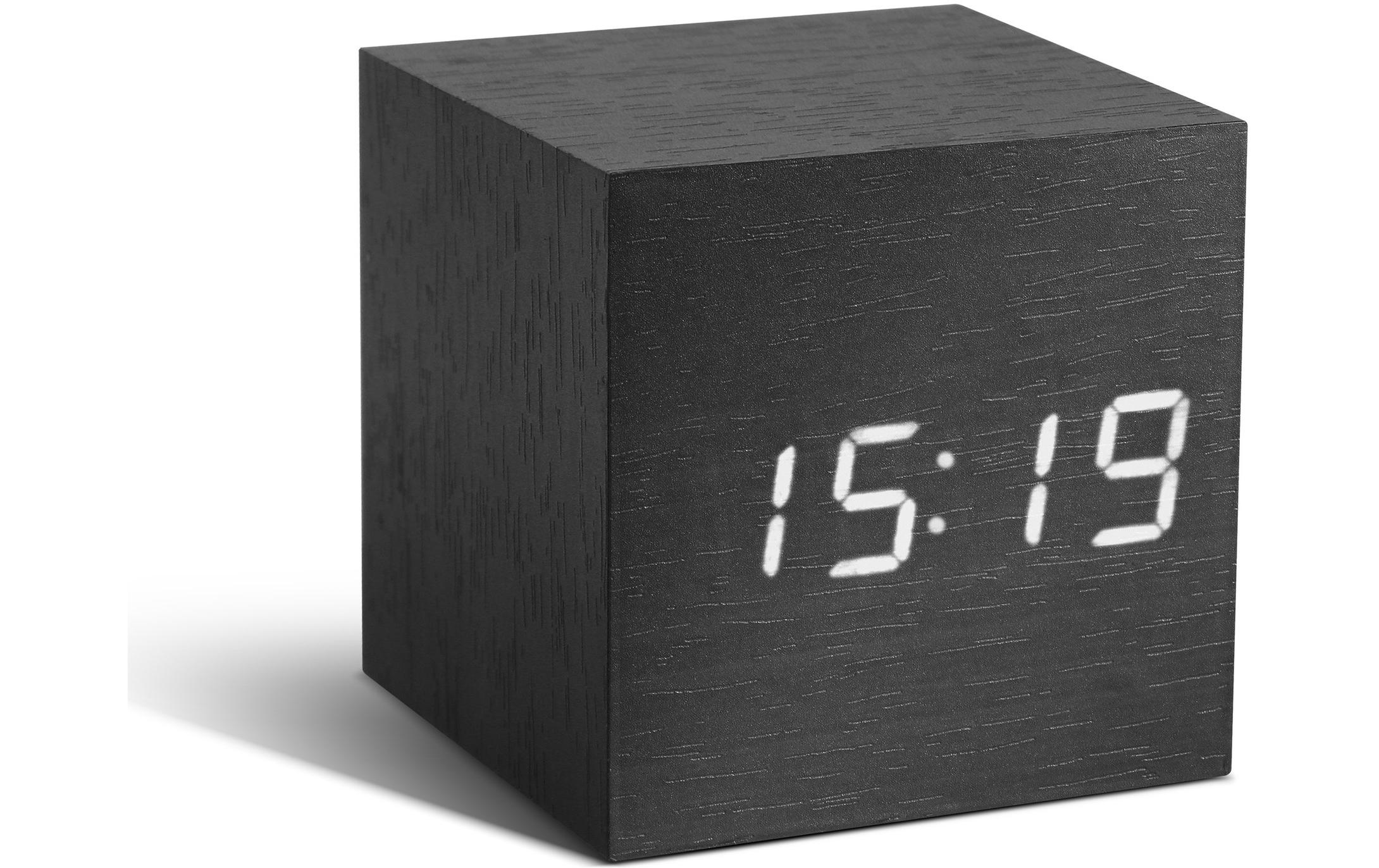 Digitalwecker Cube BlackModernes Gerät für jeden Nachttisch