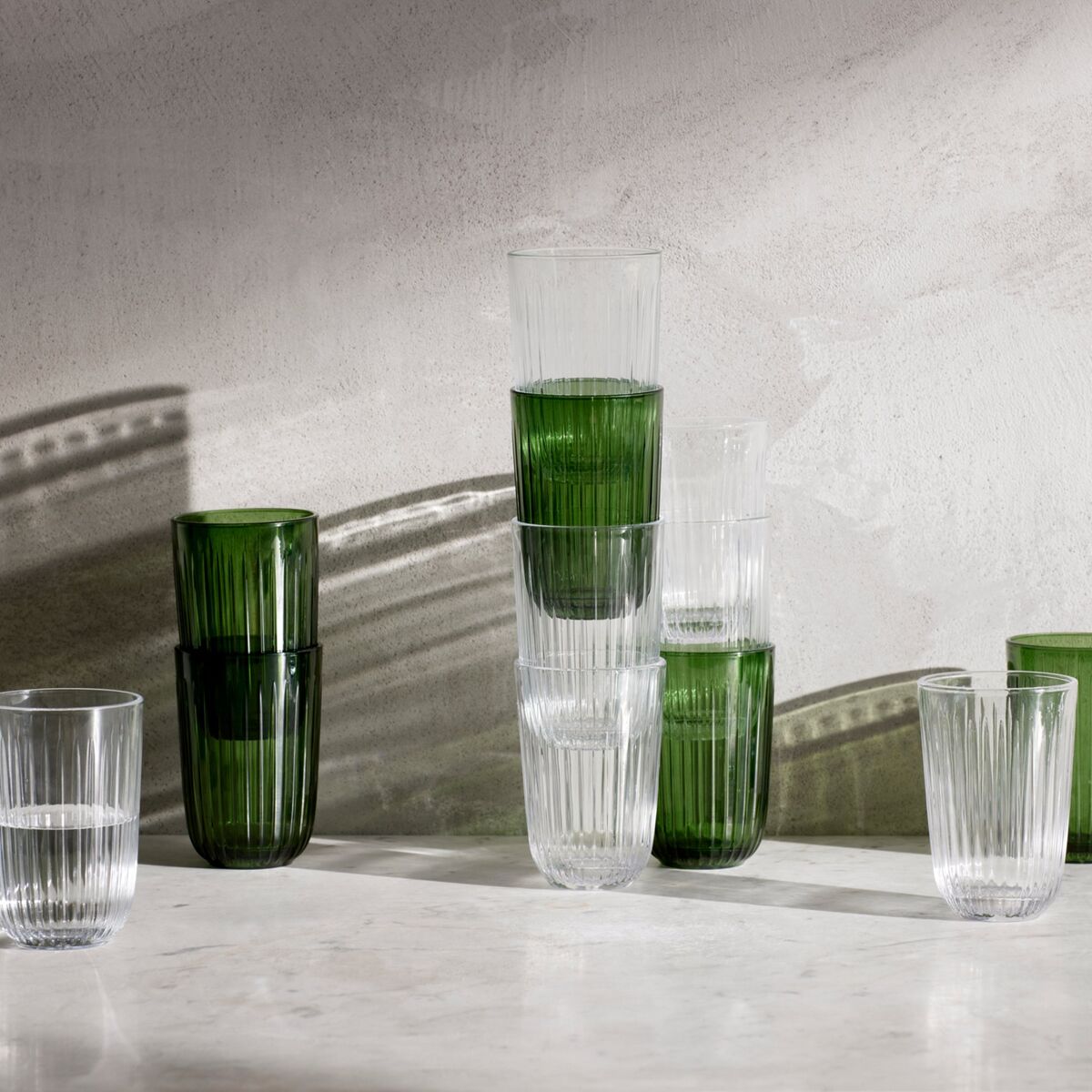 Hammershøi vannglass 37 cl Ø 8 cm 4 stk, klar