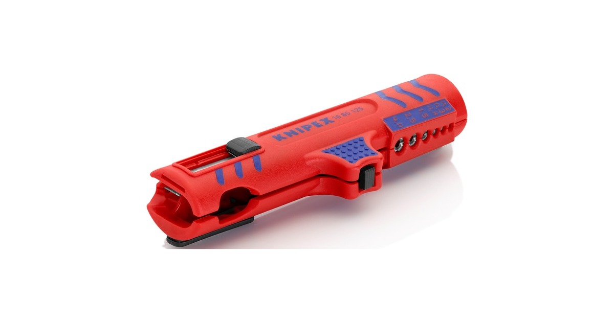 KNIPEXUniversele kabelstripper 1685125SB kabelstrip-/ontmantelingsgereedschap  (Rood/blauw)