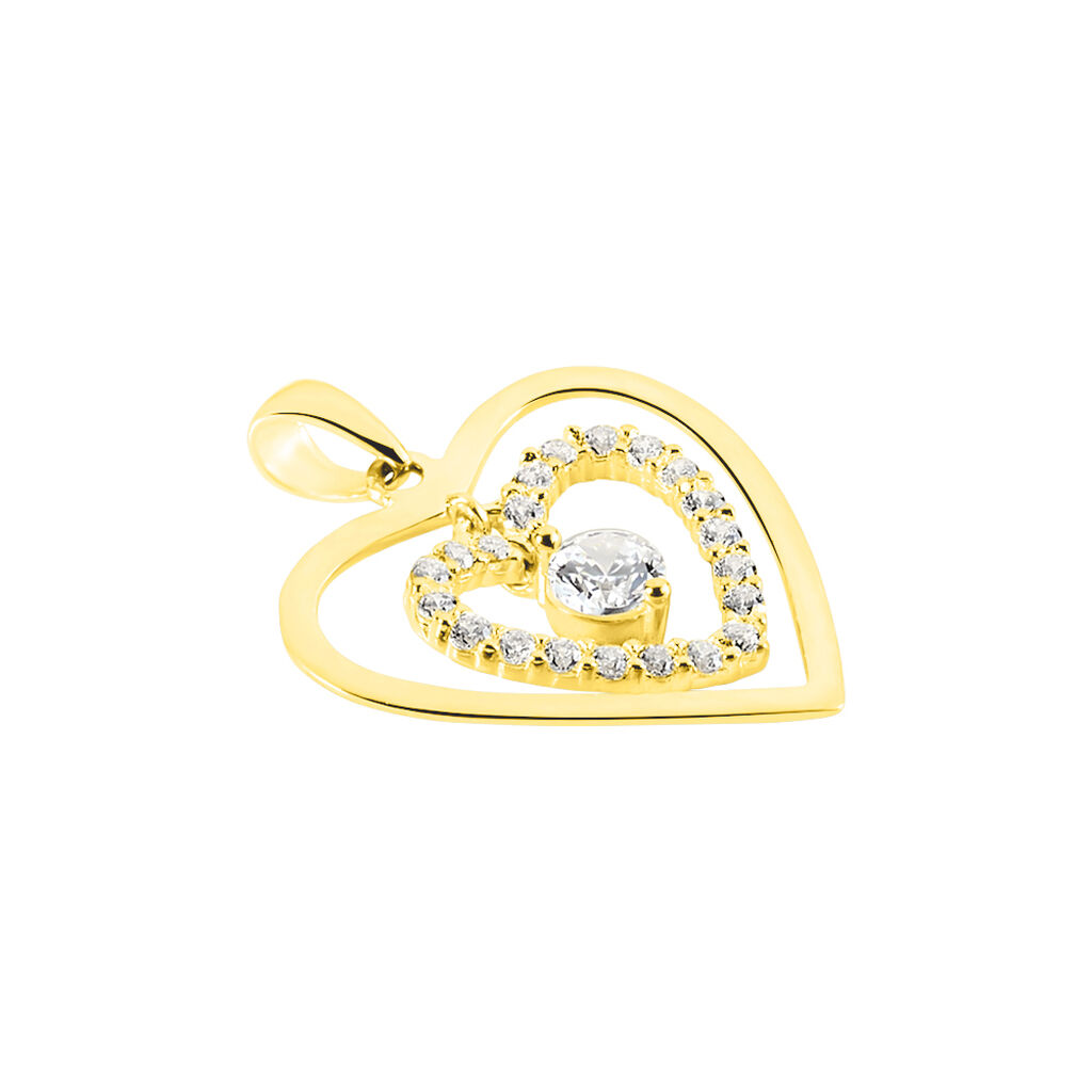 Pendentif Ademe Or Jaune Oxyde De Zirconium