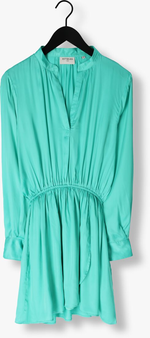 EST\\'SEVEN turquoise est'seven mini jurk est&rsquo;journee dress bambu