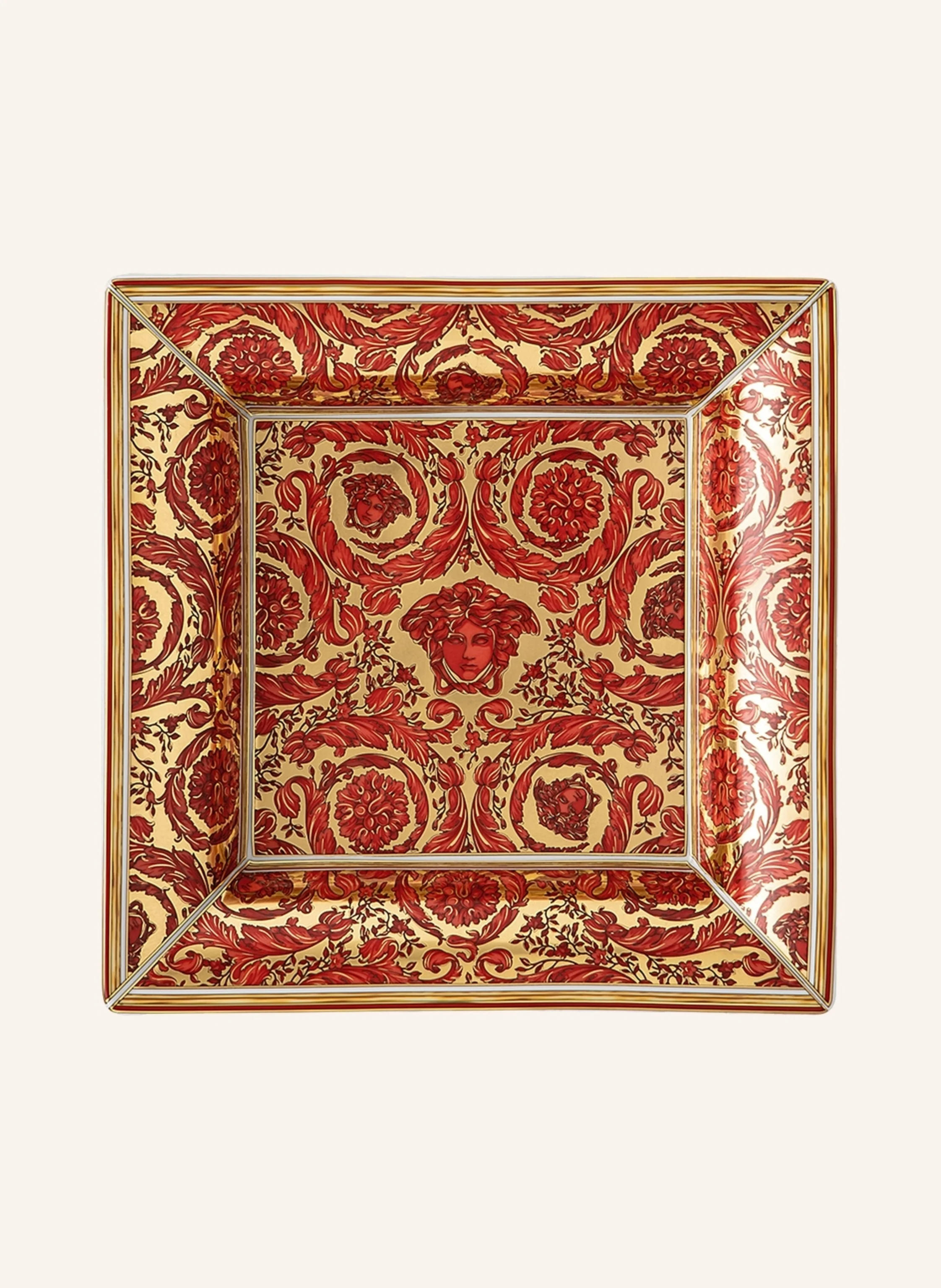 Rosenthal meets VERSACE Schale MEDUSA GARLAND RED