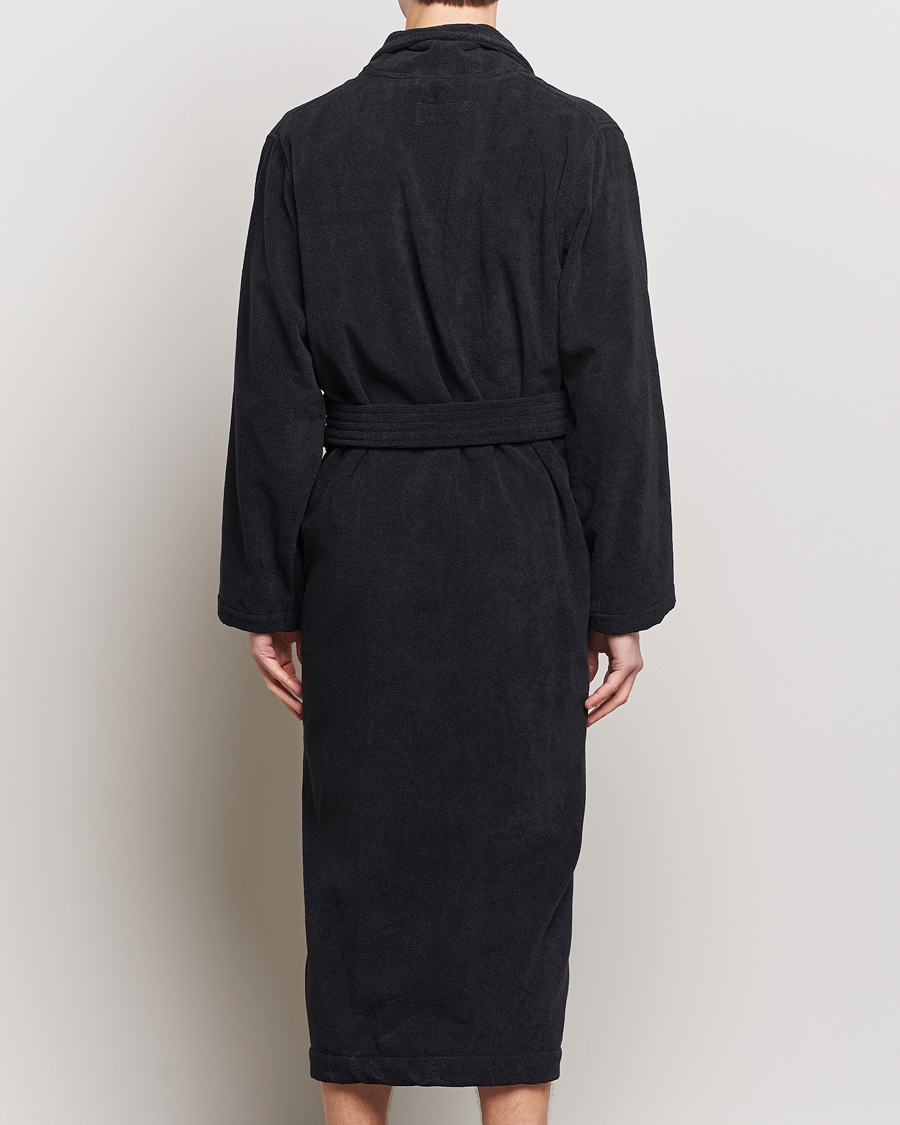 Tekla Organic Terry Bathrobe Black