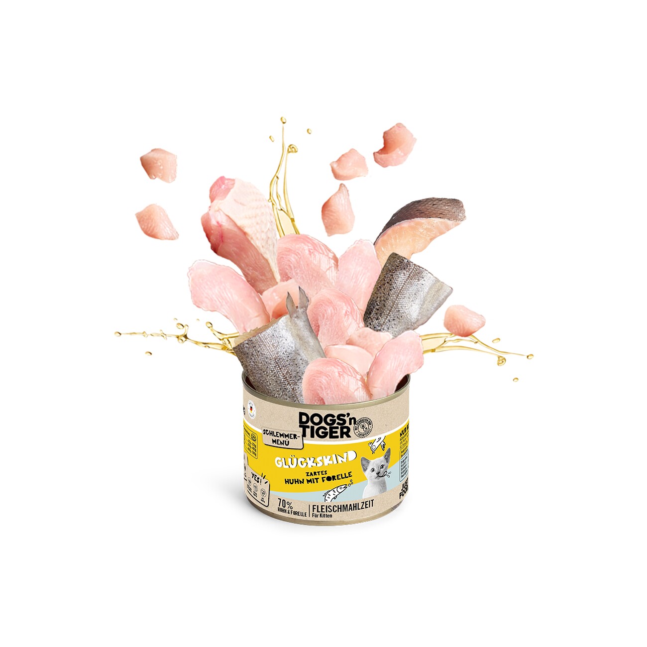 Dogs'n Tiger Glückskind Huhn & Forelle 6x200 g