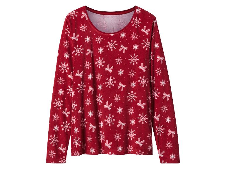 Velours dames kerstpyjama