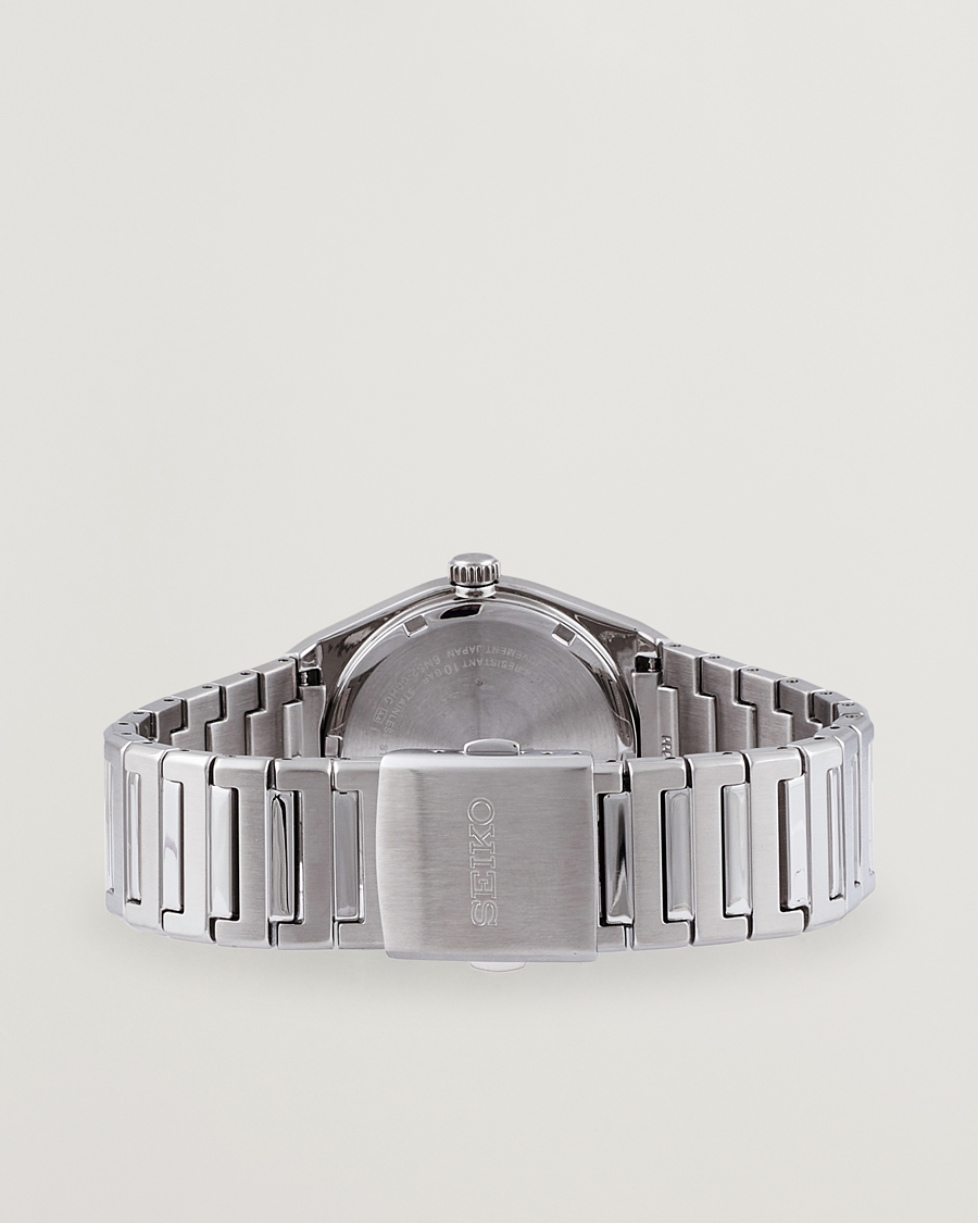 Seiko Sapphire 39mm Steel White Dial