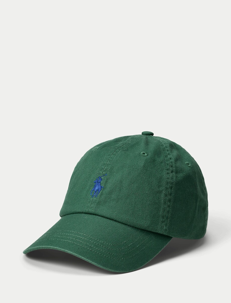 POLO RALPH LAUREN<br>Boné de beisebol em algodão, chino